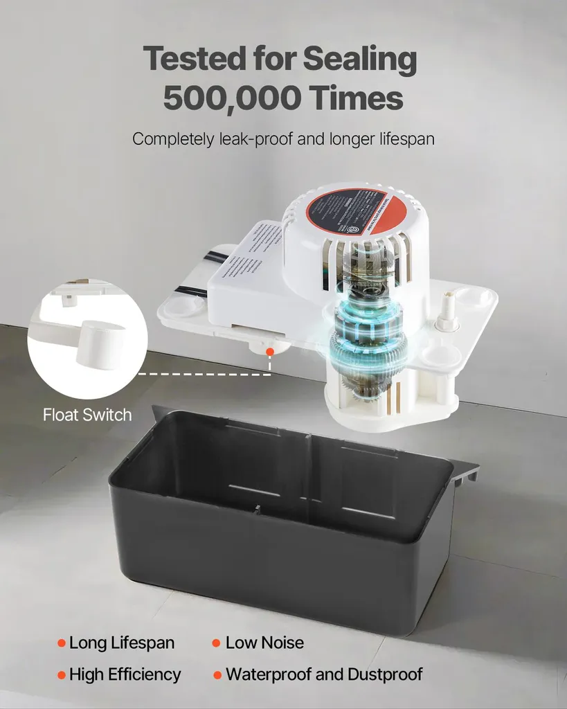 Pompe évacuation eau pour climatisation et machine à glaçons 1,89L