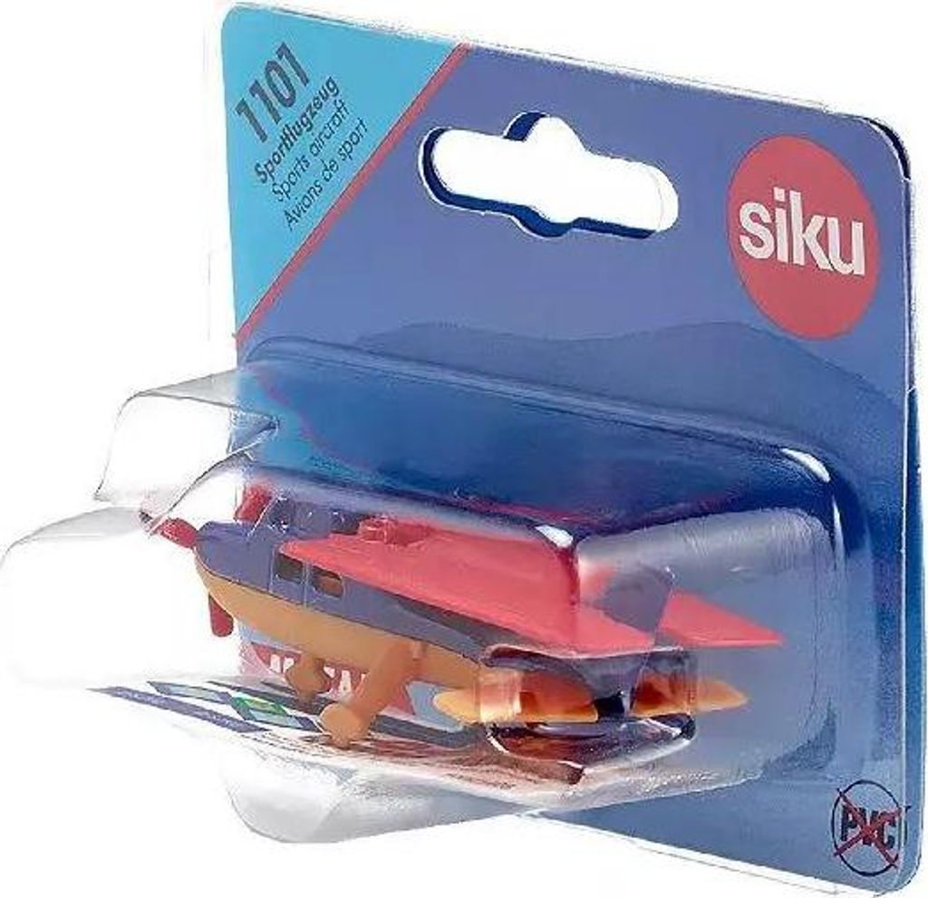 Siku 1101 - Aviones Deportivos, Metal/plástico, Multicolor, hélice giratoria, alas retráctiles Siku 1101 - Aviones Deportivos, Metal/plástico, Multicolor, hélice giratoria, alas retráctiles