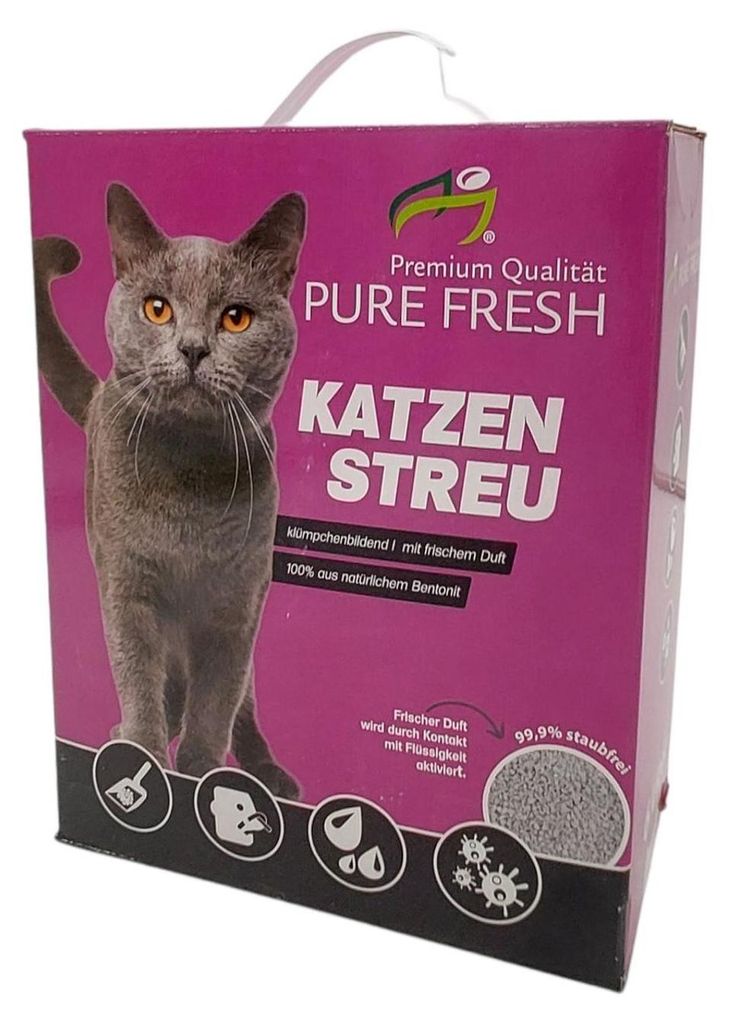 Katzenstreu 12L (10,4Kg) duftend Klumpstreu Haustierstreu Produktbild 