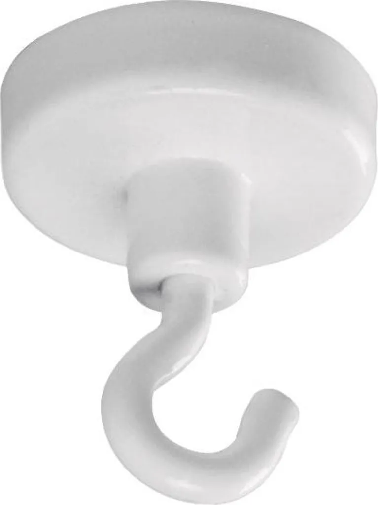 Fixation pour faux plafond crochet magnétique blanc 25mm Magnetoplan