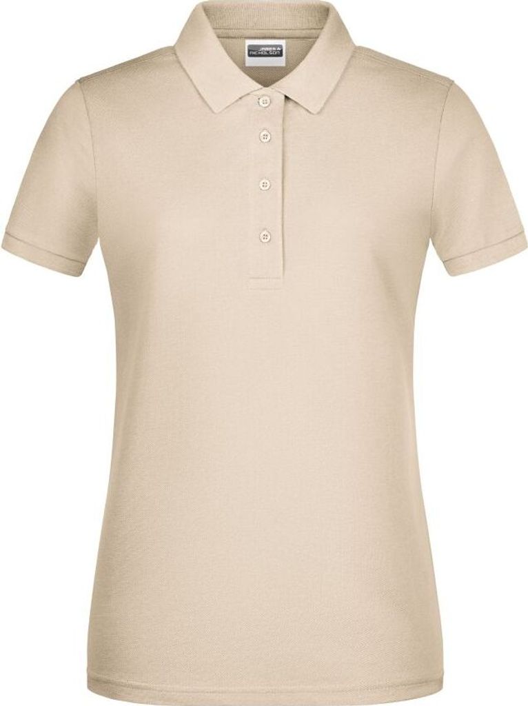 Ladies' Basic Polo Klassisches Poloshirt stone, Gr. S Produktbild 