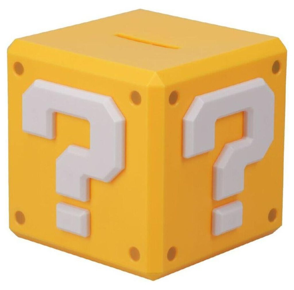 Paladone Question Block Sparschwein Gelb  Gelb One Size Produktbild 