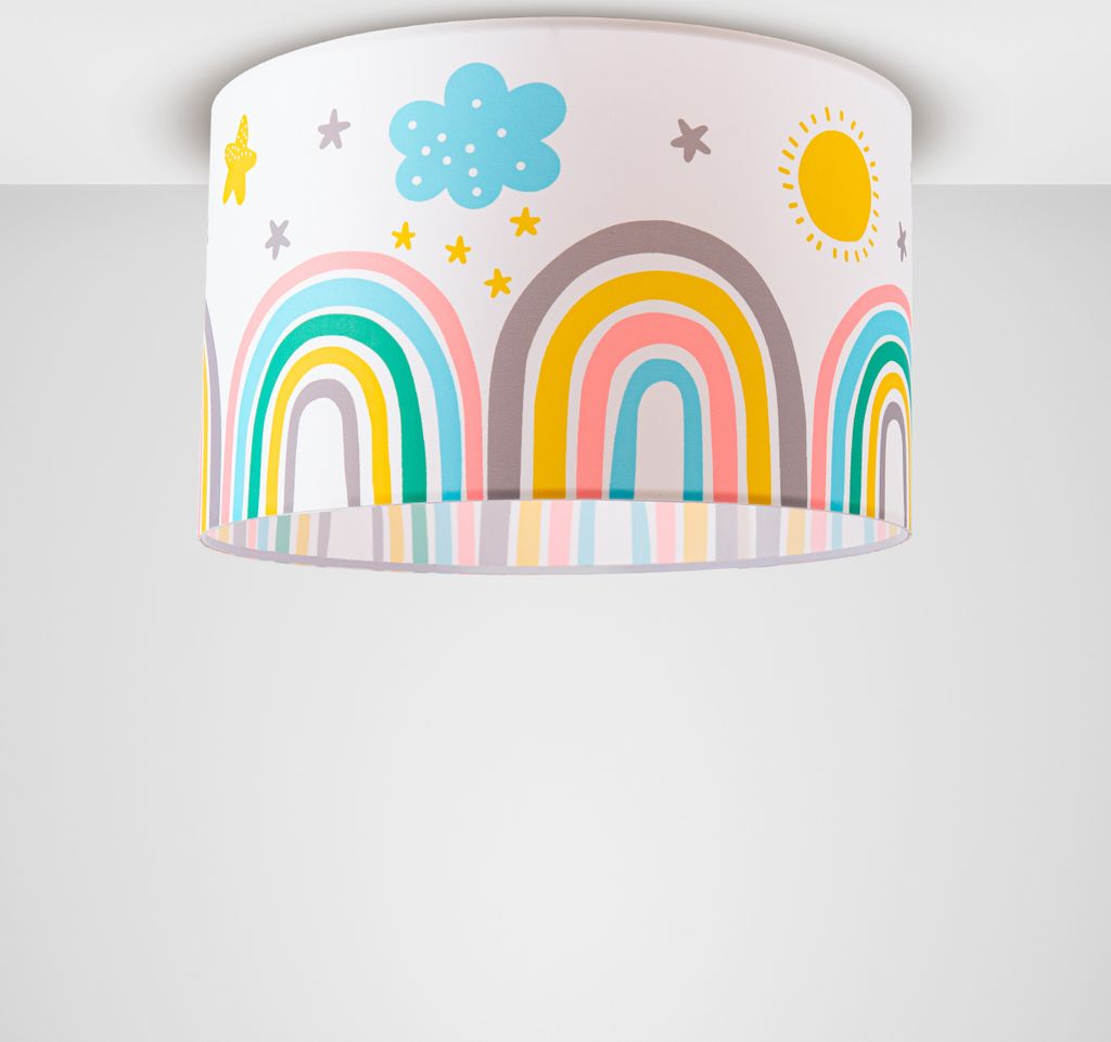 Kinderlampe Lampe Babyzimmer Regenbogen Sterne Stehlampe Tischlampe Deckenlampe