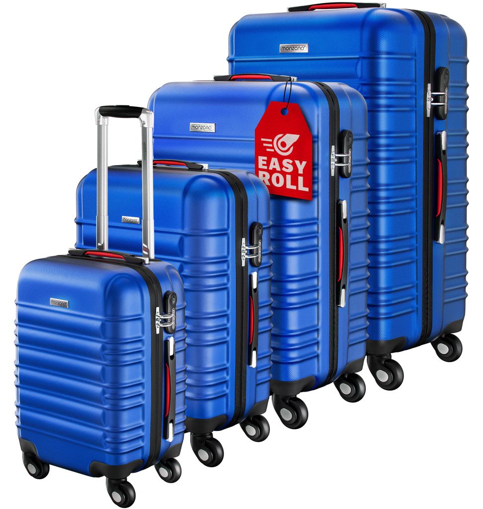 MONZANA® Set di Valigie 4pz ABS Rigide Trolley Bagaglio Immagine del prodotto 