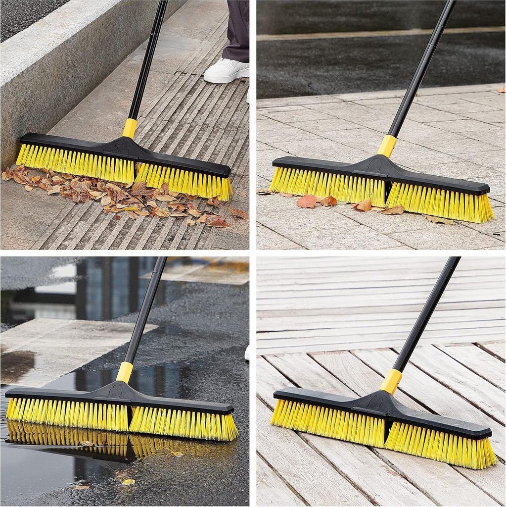 Großer Besen für außen - robuste Bürste für den Außenbereich - 61 cm