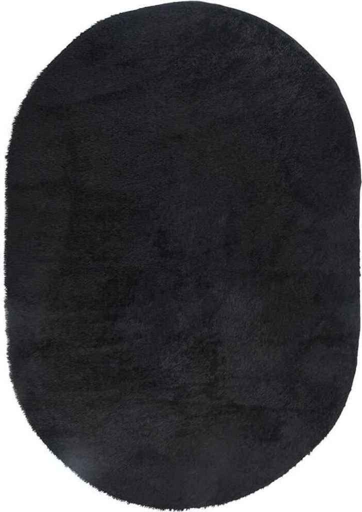 vidaXL Teppich Shaggy Hochflor NAVARRA Schwarz 300x200 cm Polyester