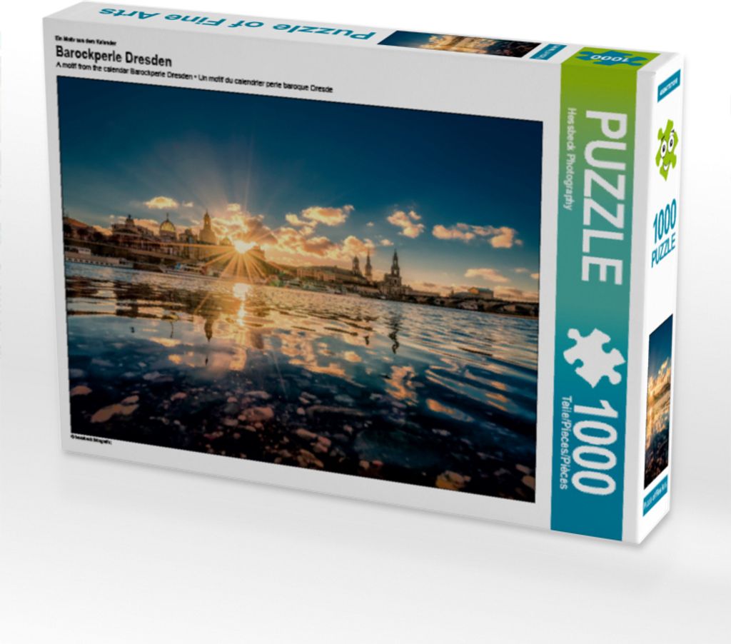 CALVENDO Puzzle Ein Motiv aus dem Kalender Barockperle Dresden 1000 Teile Puzzle quer | 1000 Teile Lege-Größe 64x48cm Foto-Puzzle für glücklich...