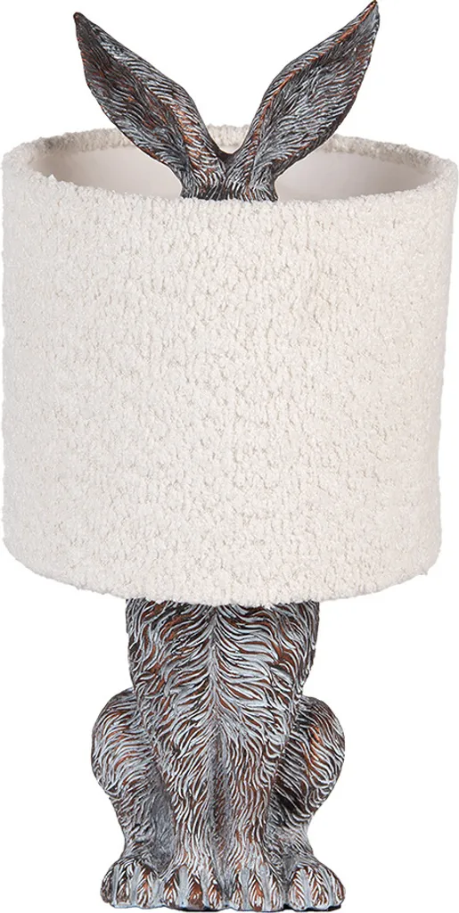Lampada da Tavolo Coniglio Clayre & Eef Marrone Beige | Vintage Shabby