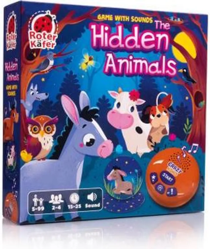 Jeu avec son Animaux cachés : un puzzle sonore interactif en bois 5 pièces