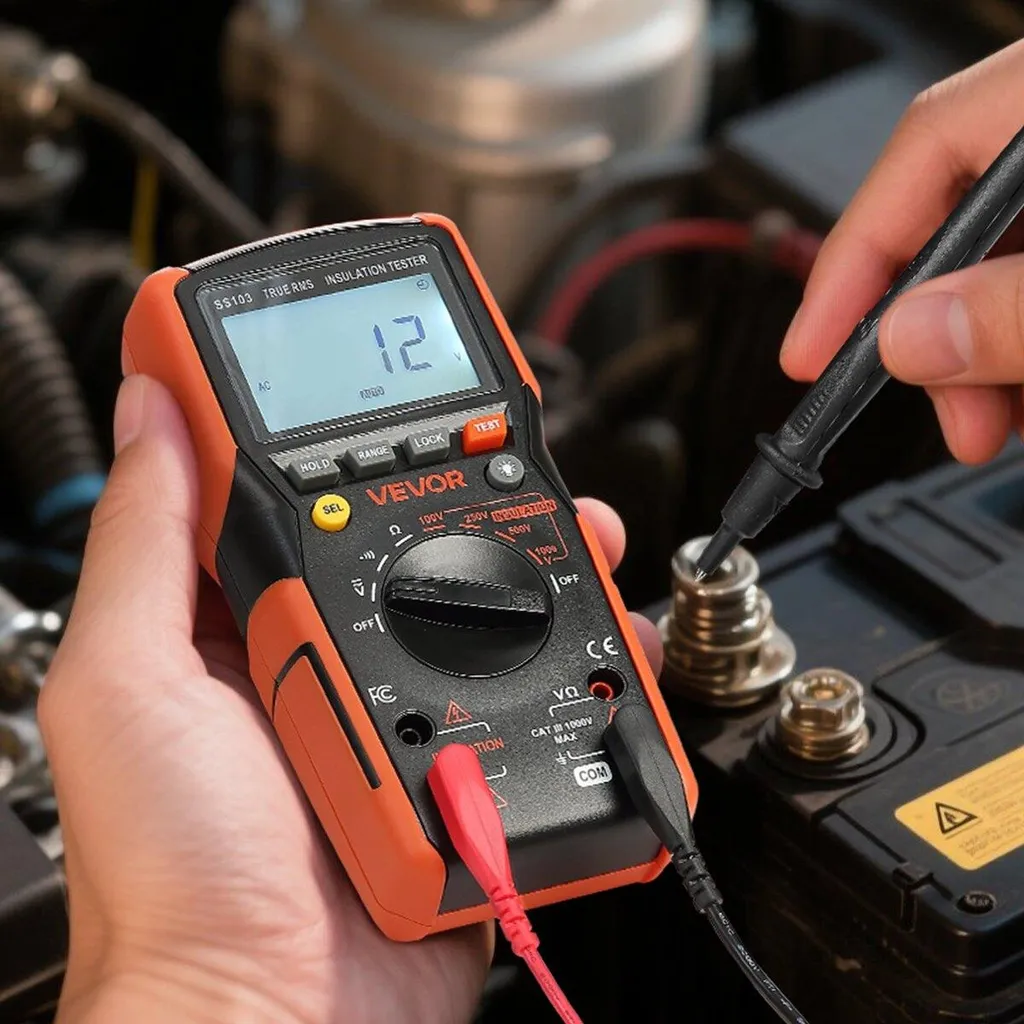 Multimètre numérique TRMS 4000 points Voltmètre Ohmmètre 1000V AC/DC - 8
