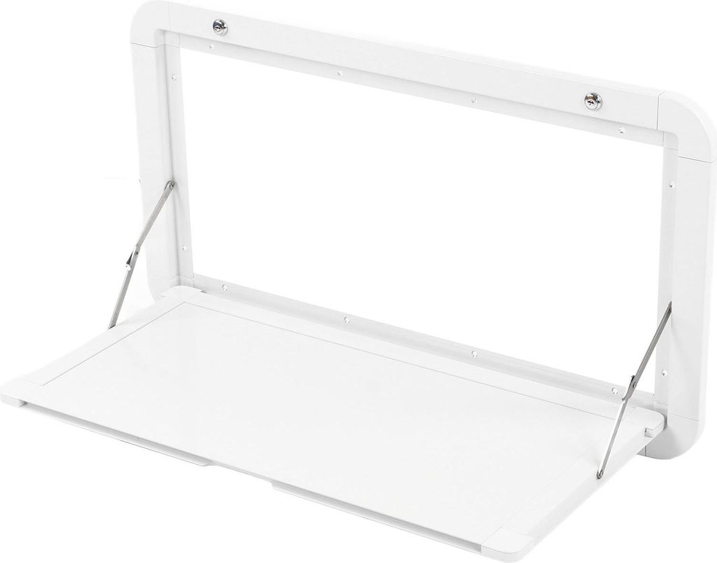 Externer RV-Esstisch mit Schloss, 25 kg maximale Belastung, Aluminiumlegierung, für MPV, Boot, Wohnwagen, Weiß