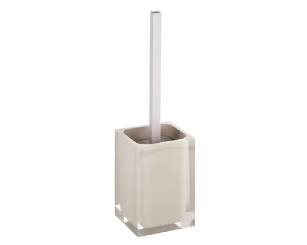 Brosse WC VISTA stable en résine beige : fini la rouille et les traces