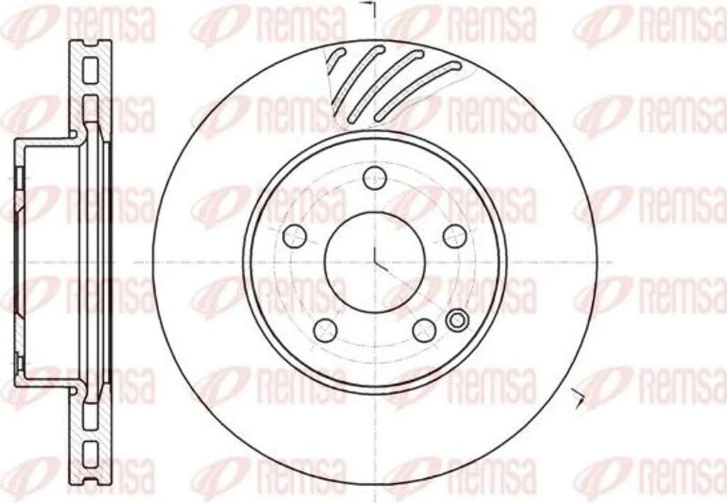 Disque de frein sécurité pour Mercedes Classe C et E REMSA OE 2044210712