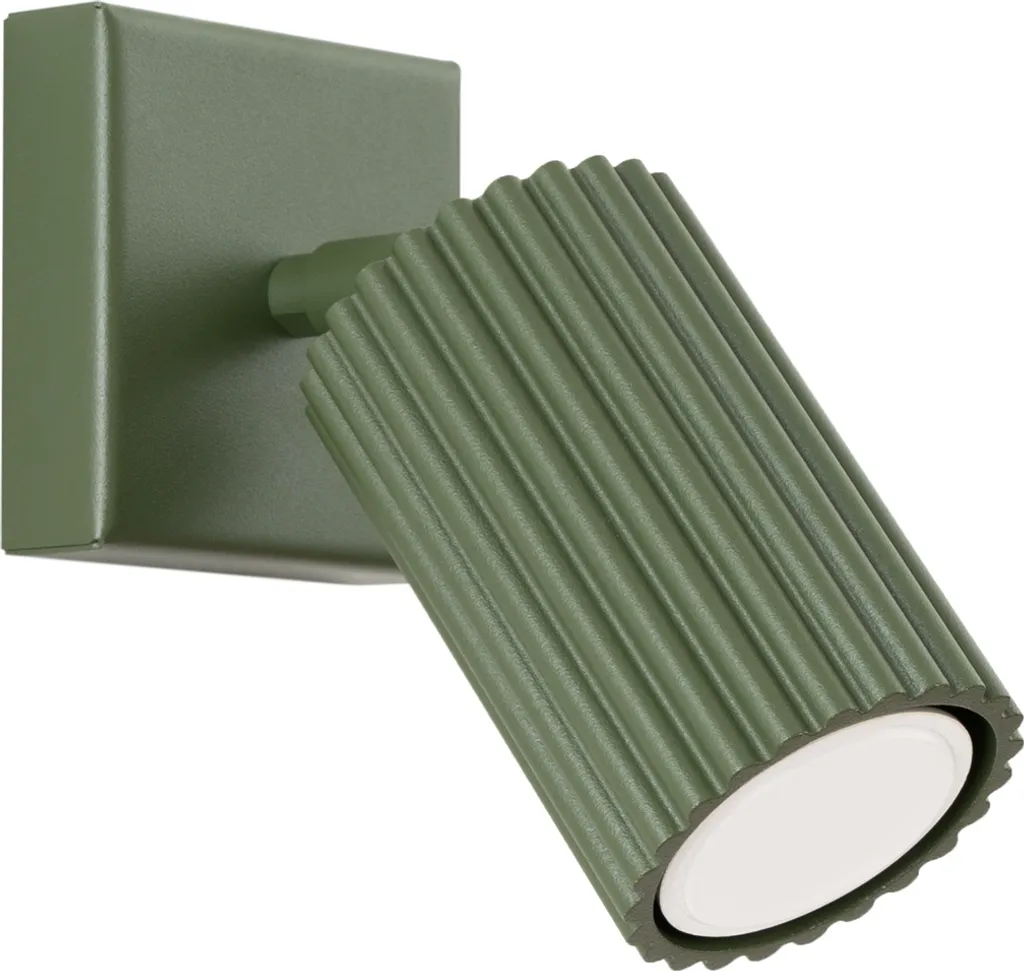 Lumilo AMBER Applique GU10 Verde Oliva - Lampada Design in Alluminio