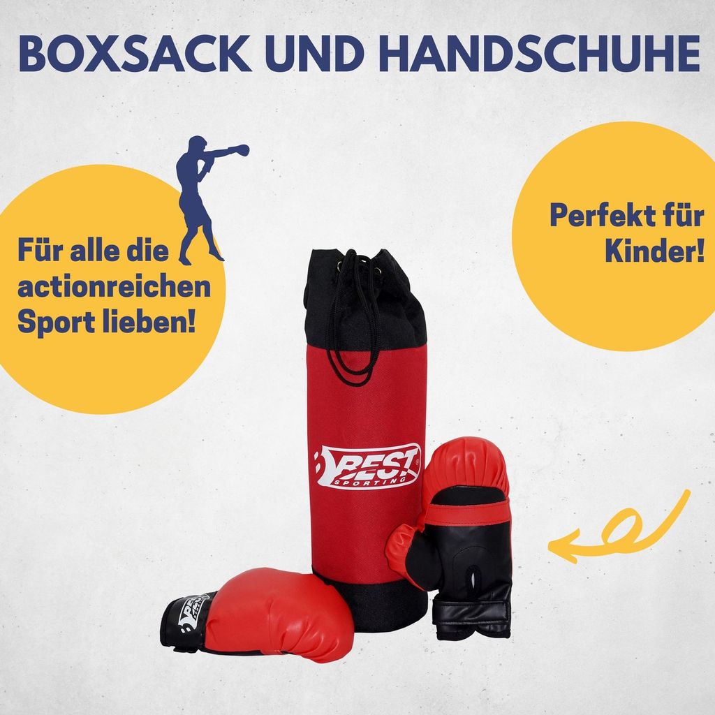 Boxbirne Boxsack mit Standfuß Boxhandschuhe 8 Unzen in Berlin - Steglitz