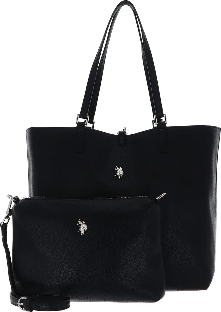 Sac Shopper Rogersville Noir et Bleu Marine Réversible U.S. POLO ASSN.