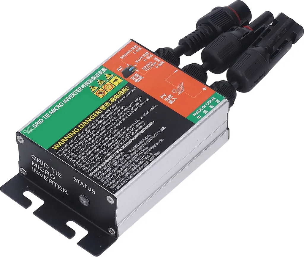 Onduleur Solaire MPPT 300W en Aluminium avec Sortie Onde Sinusoïdale
