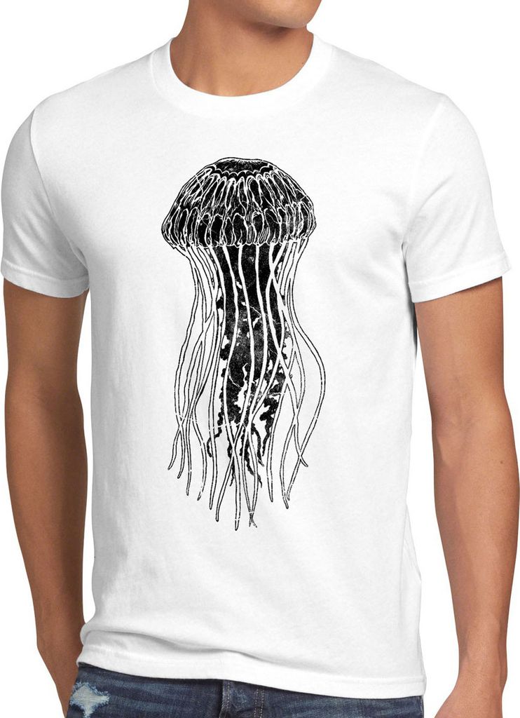style3 Leonard Jellyfish Herren T-Shirt Qualle, Größe:4XL, Produktbild 