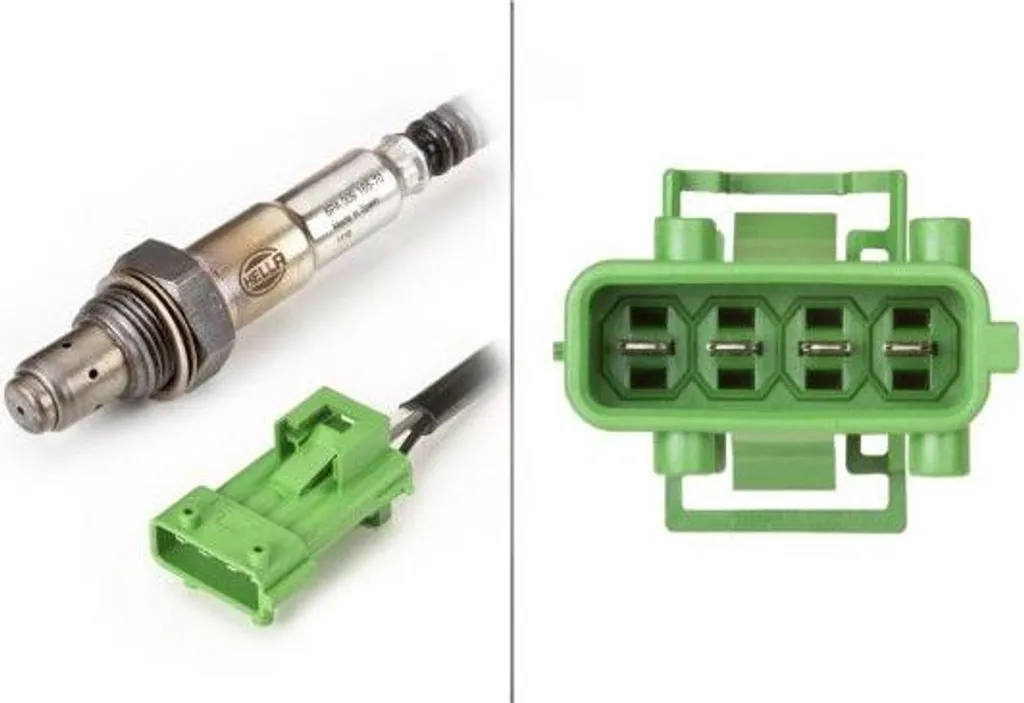 HELLA 6PA 009 165-681 Sonda lambda, 4a... poli, Cavo 300mm