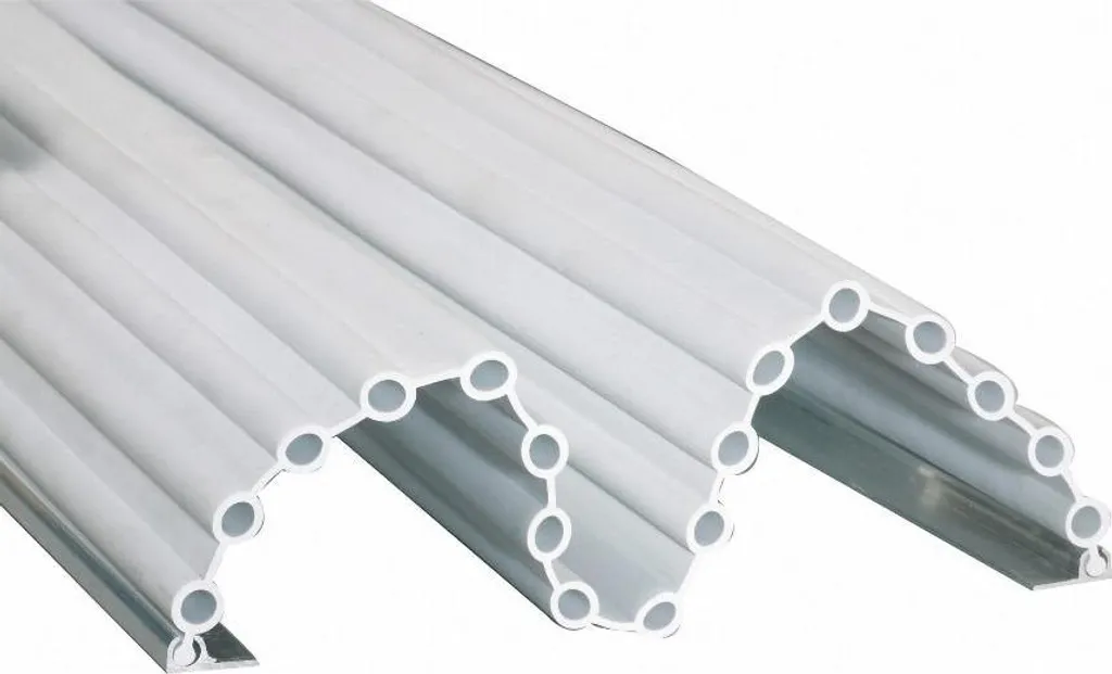 Profilé de Sécurité 17 Soufflets 1400 mm Gris avec Rail et Adhésif Wattelez