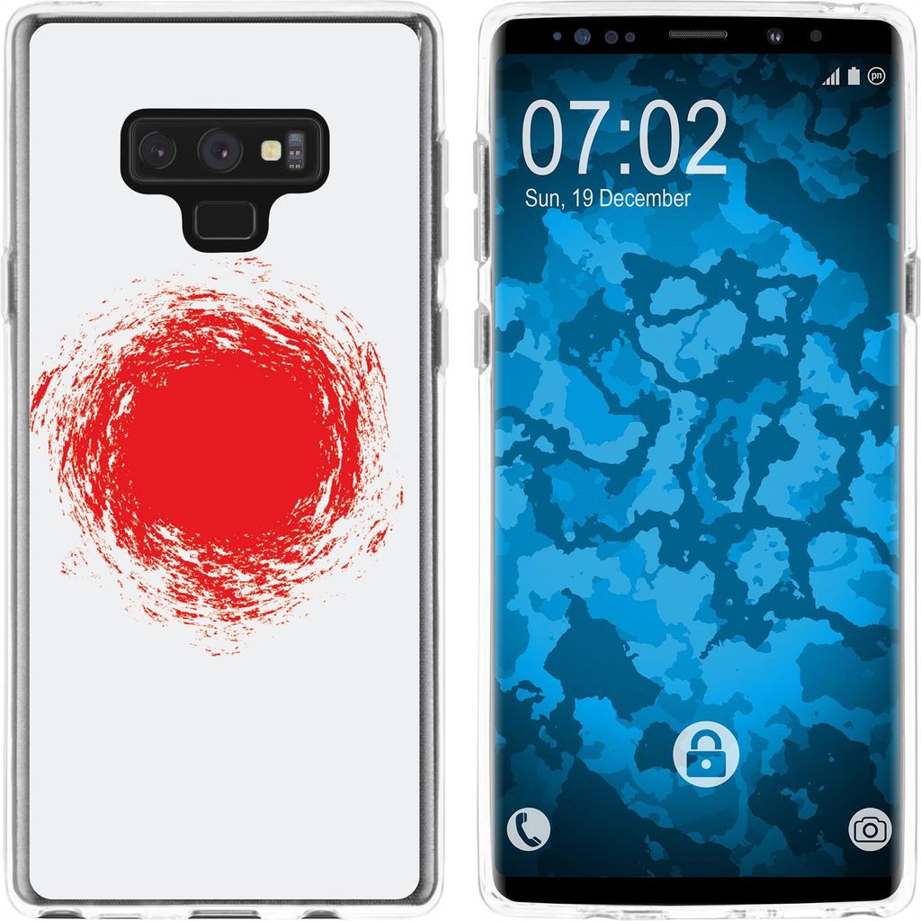 PhoneNatic Case kompatibel mit Samsung Galaxy Note 9 Silikon-Hülle WM Japan M7