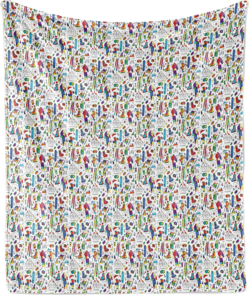 Coperta Design Sciistico ABAKUHAUS 175x230 cm - Morbidezza Premium Pile