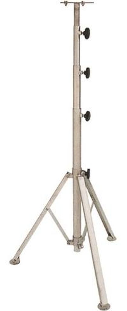 Leuchtenstativ, 3-teilig, verzinkt, 1,10 - 2,5 m, für 2 Lampen