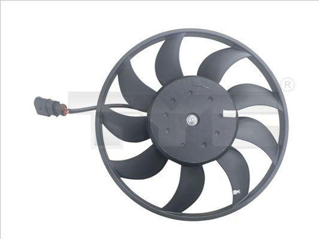 TYC 837-0056 Lüfter Motorkühlung Kühlerlüfter für VW Golf VII Schrägheck (5G1, BQ1, BE1, BE2) Wasserkühler Ø300mm