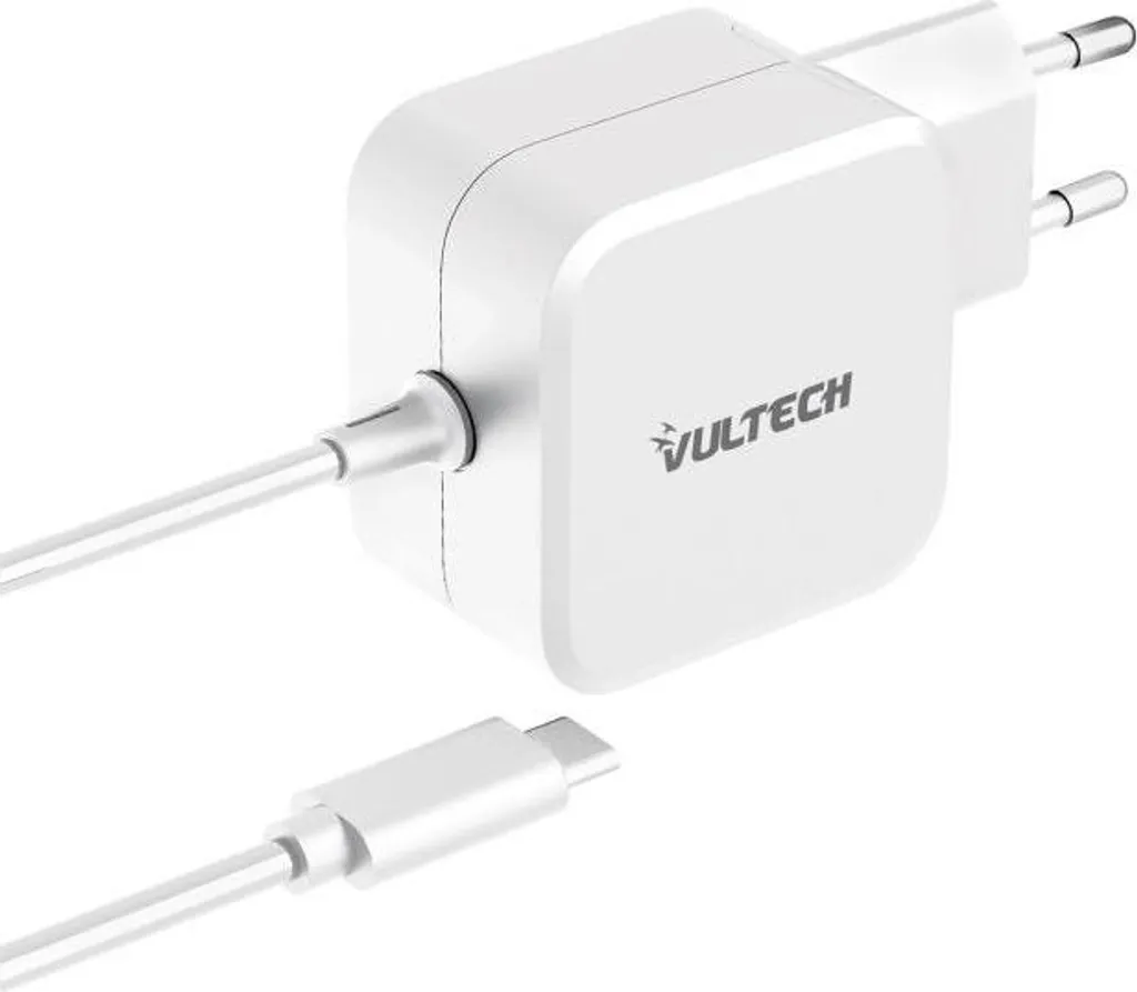 Vultech AU-67WTC Alimentatore Universale Type C Tecnologia GaN Bianco