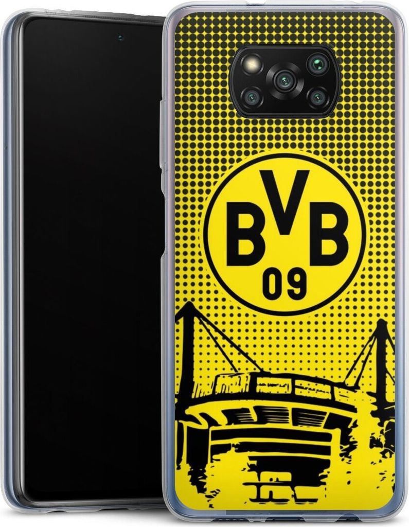 DeinDesign Handyhülle für Xiaomi Poco X3 nfc Silikon Hülle Case Smartphone Schutzhülle BVB Borussia Dortmund Stadion