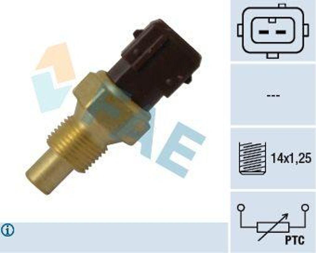 FAE 33792 Kühlmitteltemperatursensor OE 96033248 kompatibel mit AX, Berlingo, Evasion, Jumper, Jumpy, Saxo, Xantia, XM, Xsara, ZX, Ducato, Scudo, ...