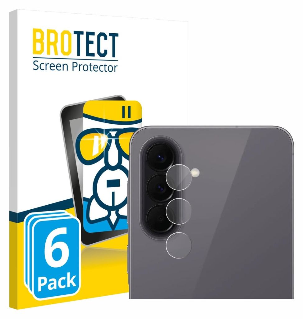 6x BROTECT Schutzglas für Samsung Galaxy A57 5G (NUR Kameraschutz) Schutzfolie Panzer Folie Glas Display Schutz klar