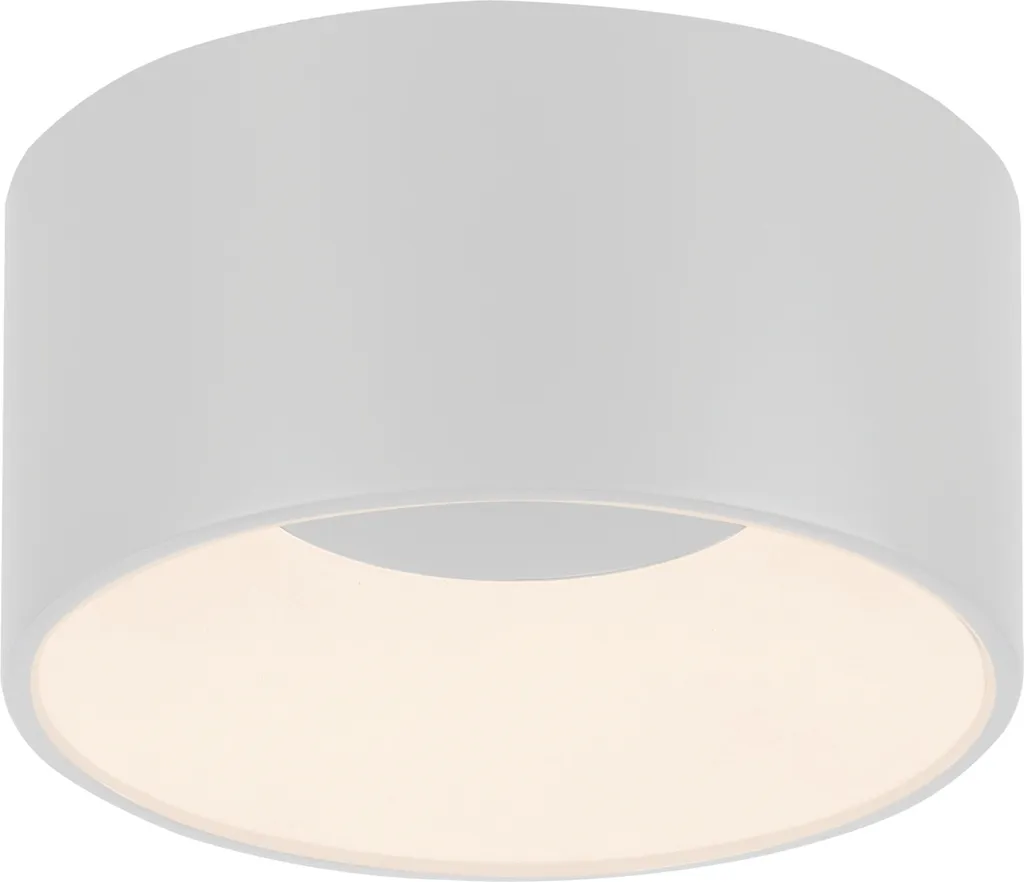 Plafonnier LED variable 16 cm blanc plastique pour lumière sur mesure