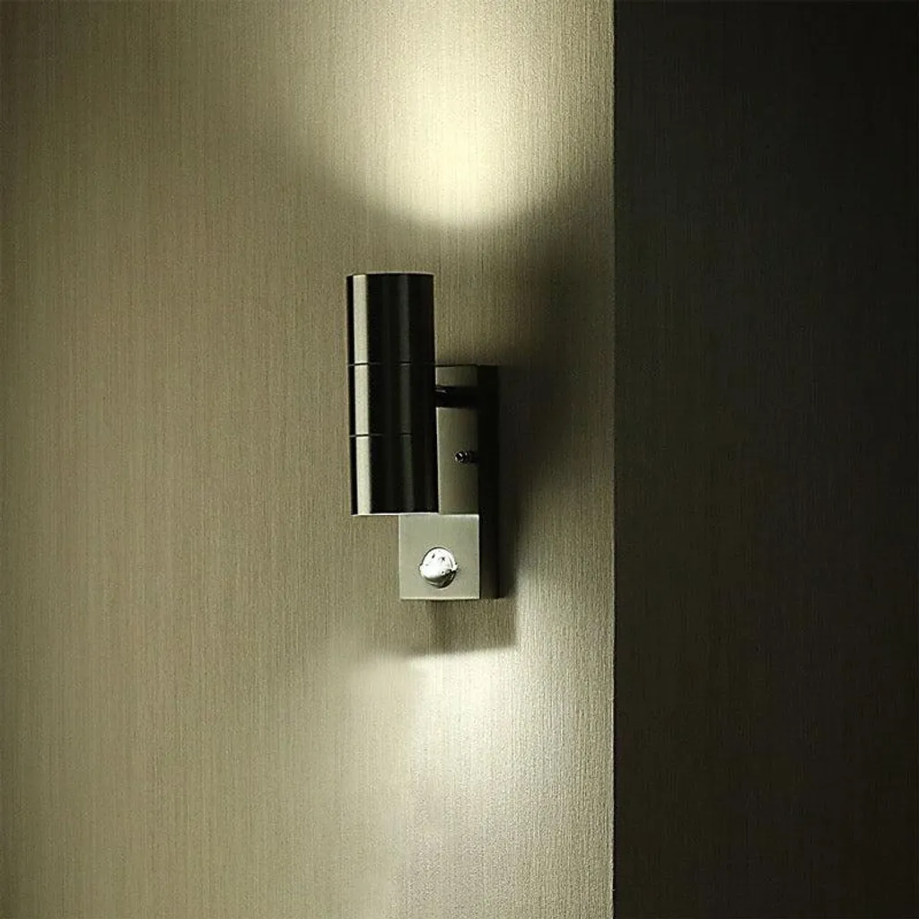 Éclairage Murale Extérieur LED Détecteur de Mouvement IP44 Double GU10