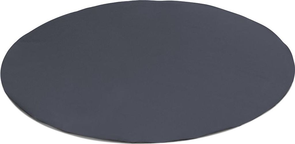 (600g/m²) Runde LKW-Plane/PVC-Plane ohne Ösen (Anthrazit RAL7016, 380 cm) Poolabdeckung Abdeckpane Poolplane Poolunterlage Bache Schutzplane