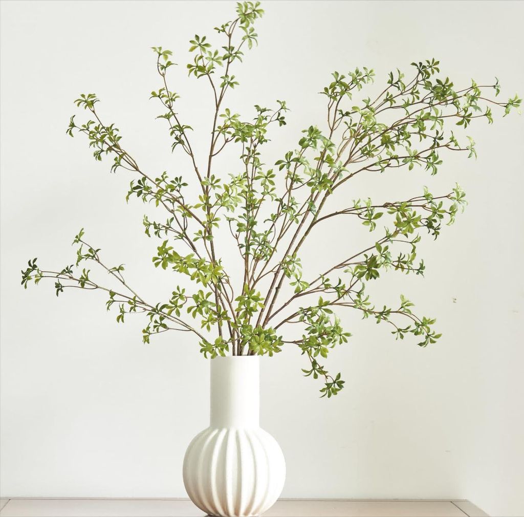 Künstliche grüne Zweige, 119,9 cm hoch, aus künstlichem Enkianthus perulatus, für Zuhause, Garten, Büro, Hochzeiten, als Vasenfüllung, Ladend...