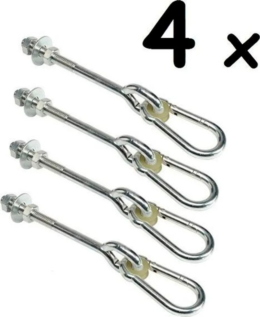 Lot de 4 Boucles Type A M12 x 160mm en Acier Galvanisé Haute Résistance