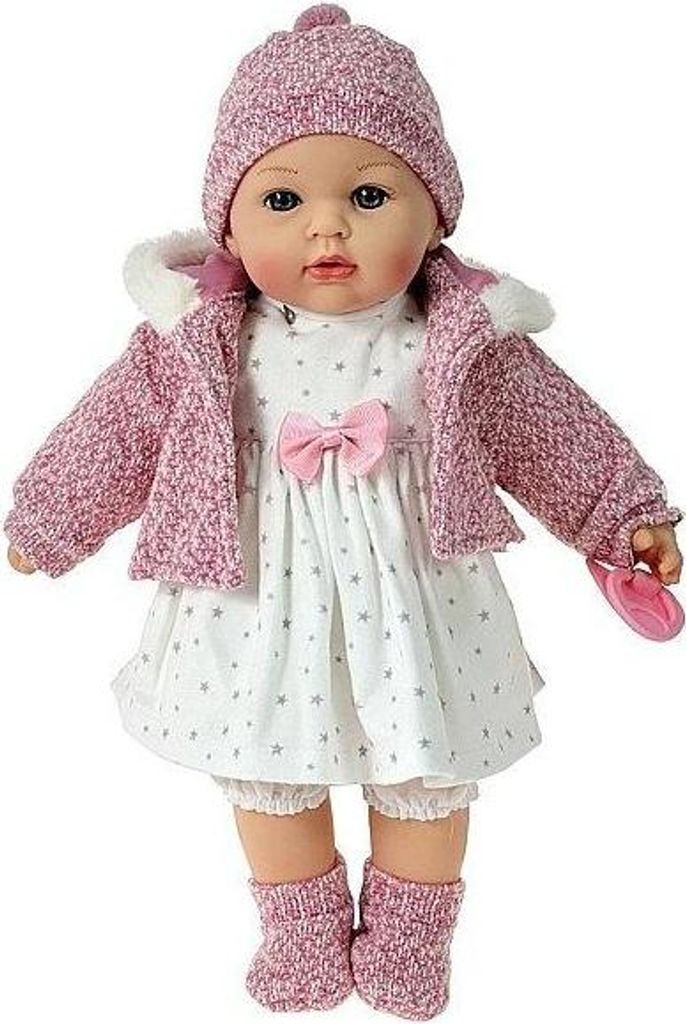 Süße Sprechende Babypuppe PL 40cm mit Winteroutfit Produktbild 