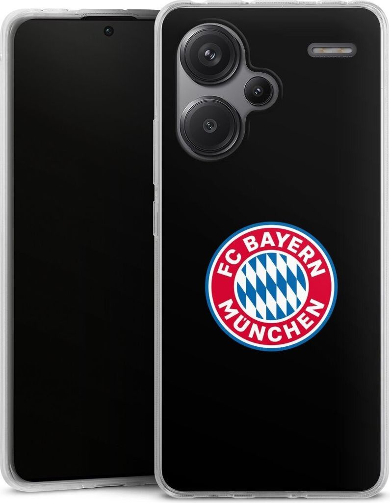 DeinDesign Handyhülle für Xiaomi Redmi Note 13 Pro Plus Silikon Hülle Case Smartphone Schutzhülle FC Bayern München Logo Offizielles Lizenzpro...