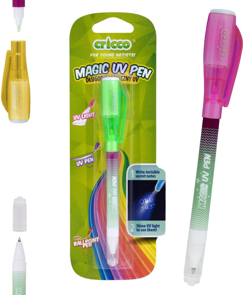 Cricco Unsichtbar Uv Magic Pen 1 Stk. Blistermischung Farben Cr275
