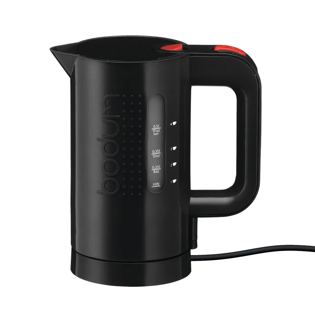 Bouilloire Bodum Bistro 700W 0,5L Noir - Chauffe Rapide et Sans BPA