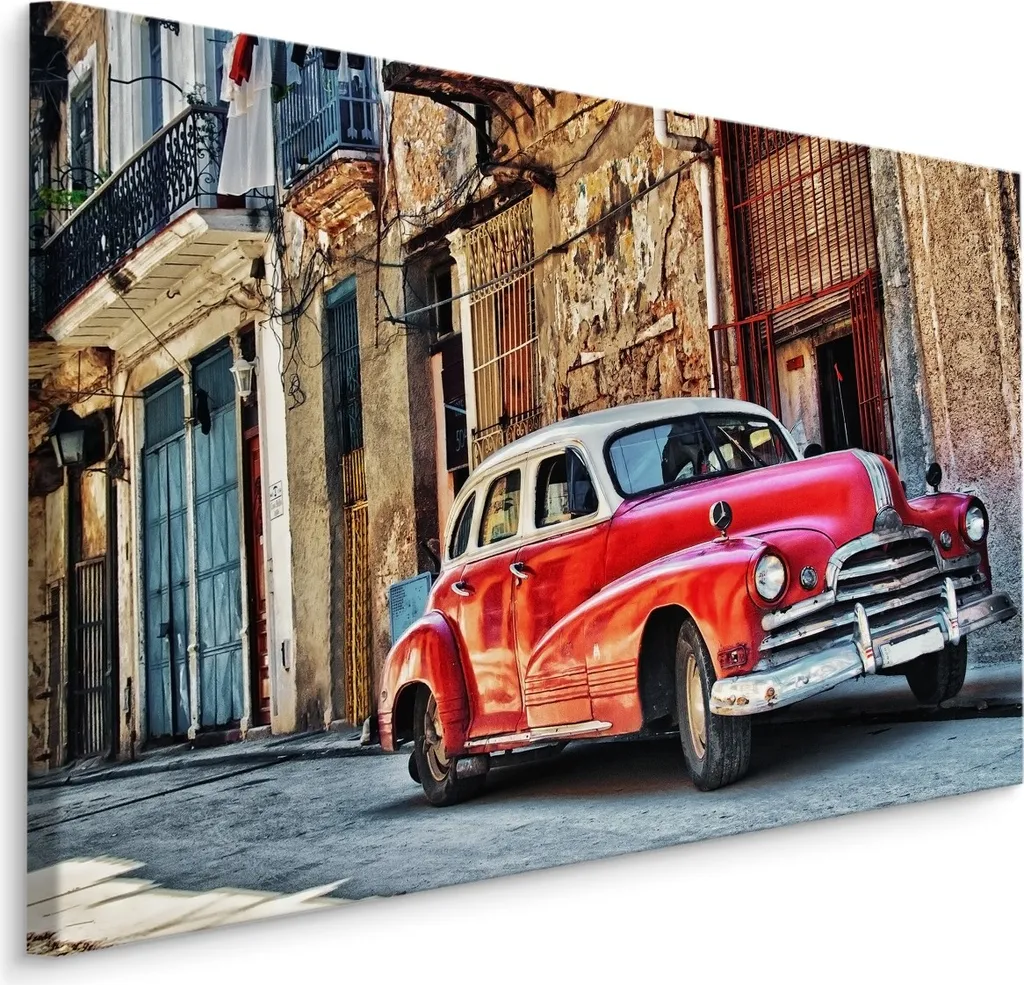 Decorazione Parete Tela 70x50 Auto Vintage - Carta Parati XXL