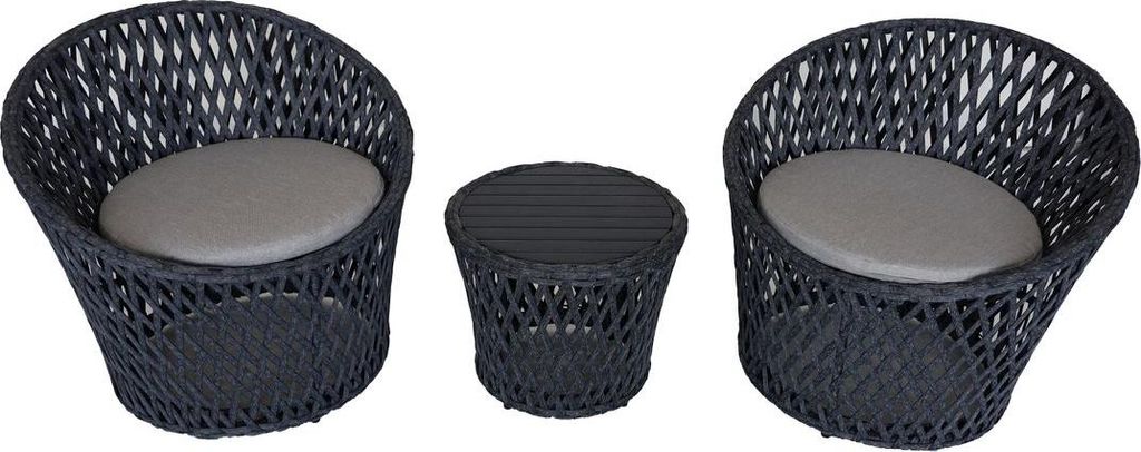 Balkongarnitur RUA 3tlg. Balkonset Gartenset Tisch aus Produktbild 