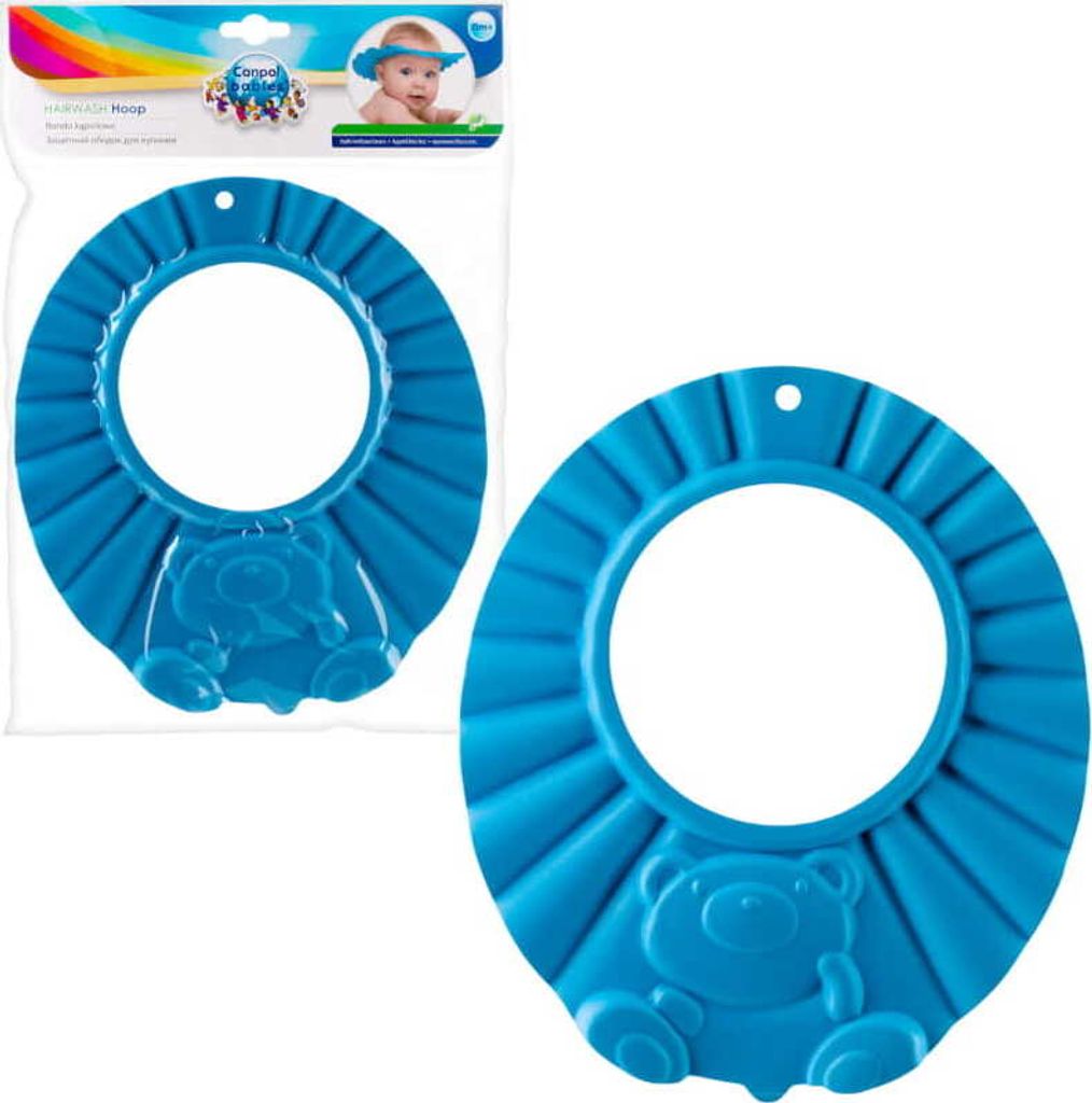 Canpol Babies | Badeschutzring - Blau - Sicherer Schutz fr Babyaugen - BPA-frei und weich