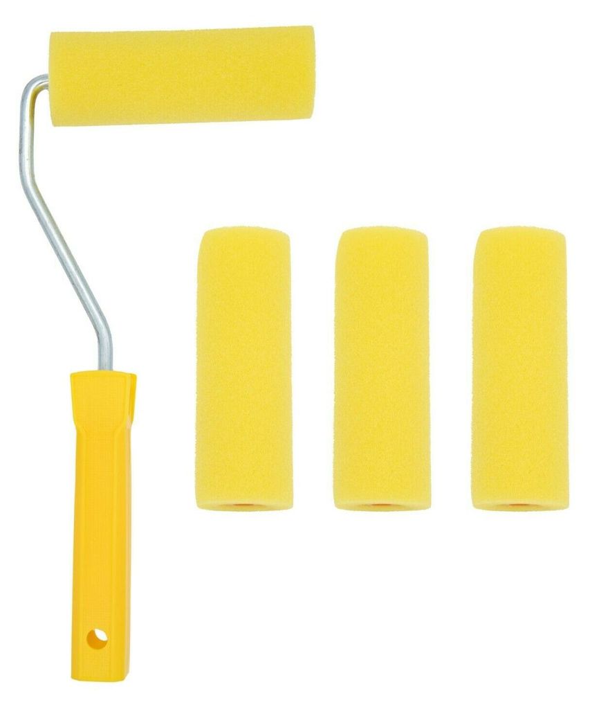 Farbroller-Set Schaumwalzen Schaumstoffwalzen Lackier-Set Produktbild 