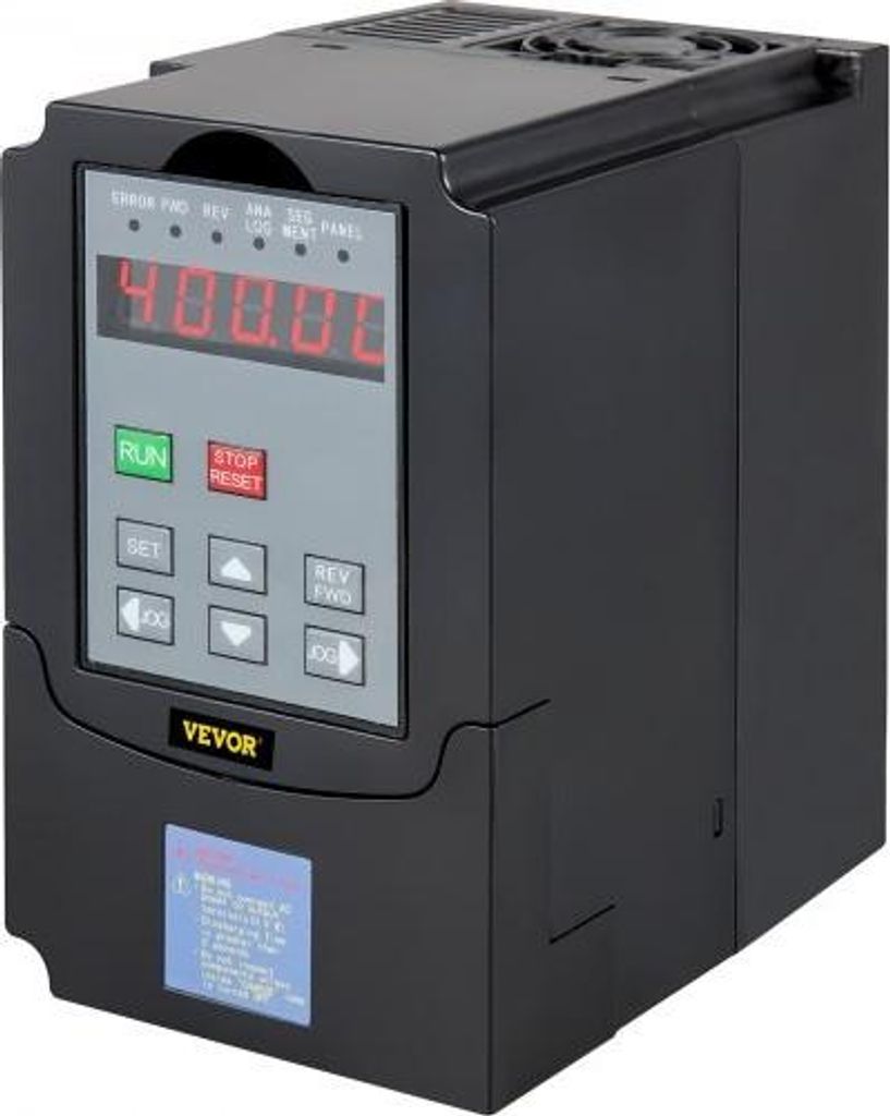 VEVOR 4,0 kW 220 V VFD Frequenzumrichter mit variabler Frequenz zur Drehzahlregelung des Spindelmotors (4,0 kW 220 V)