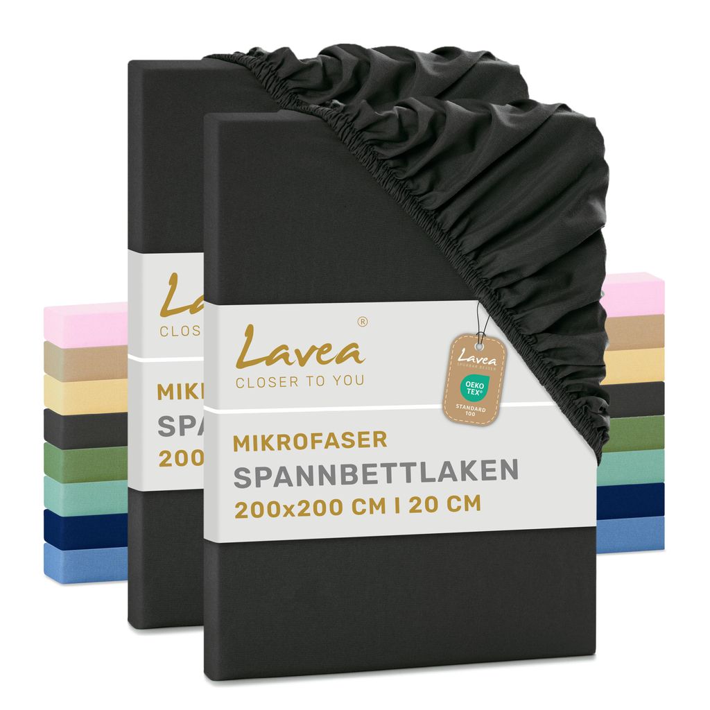 Zestaw 2 sztuk prześcieradeł elastycznych Lavea® o Zdjęcie produktu 