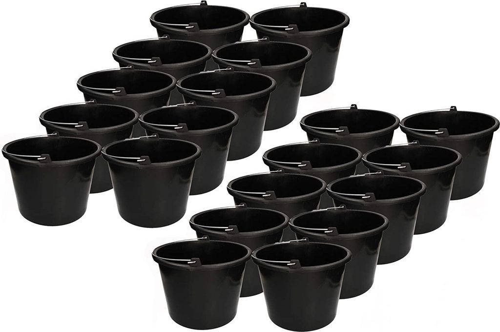 KOTARBAU Lot de 20 seaux de chantier 16L en plastique Seau Image du produit 