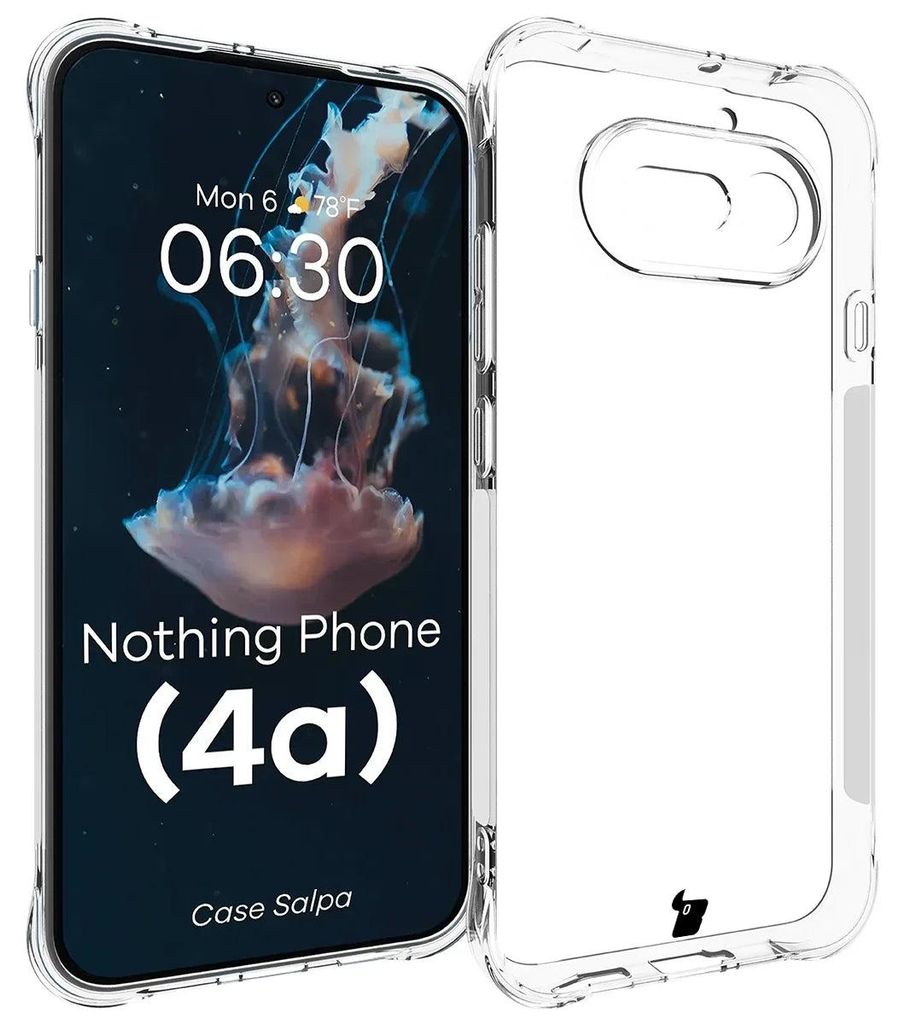 Flexible Handyhülle für Nothing Phone (4a), Bizon Case Salpa, Transparent