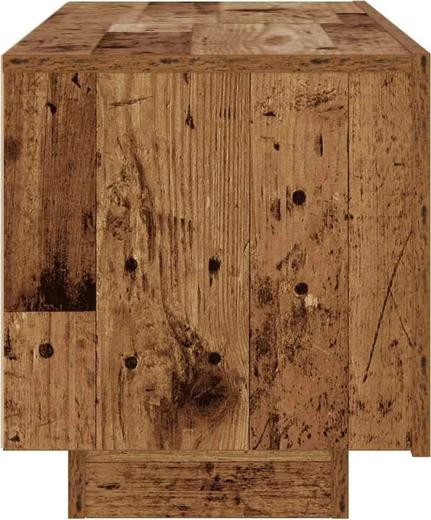 Maison Exclusive - Mobile TV effetto legno antico 100x35x40 cm Materiale ligneo - 5